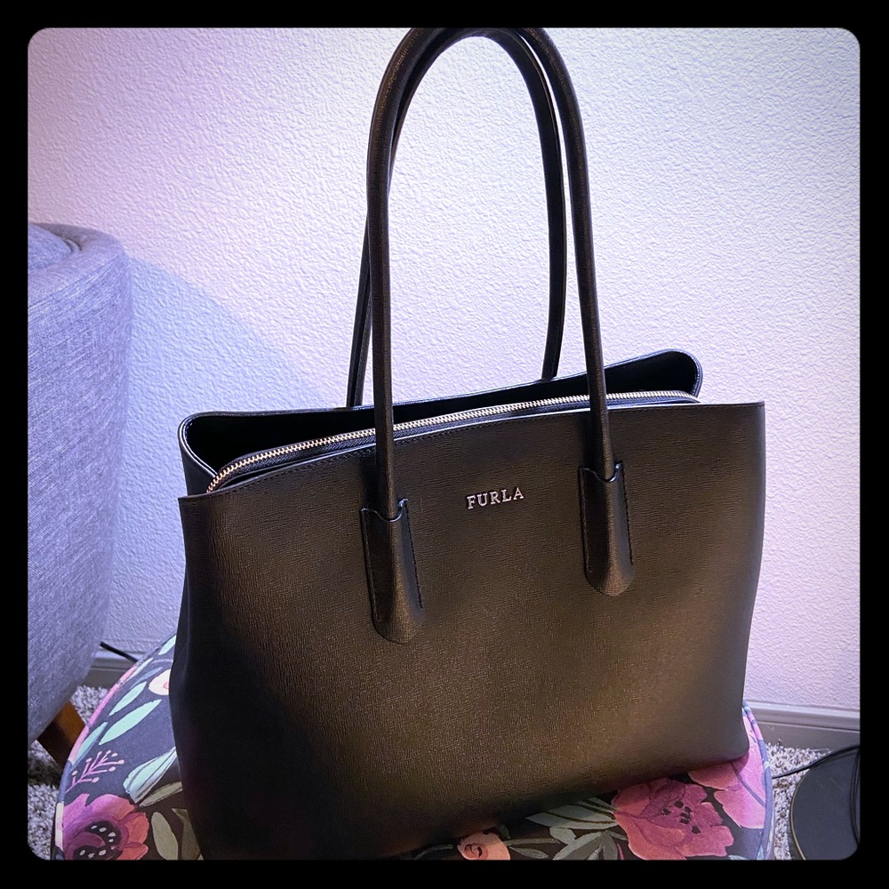 FURLA black handbag